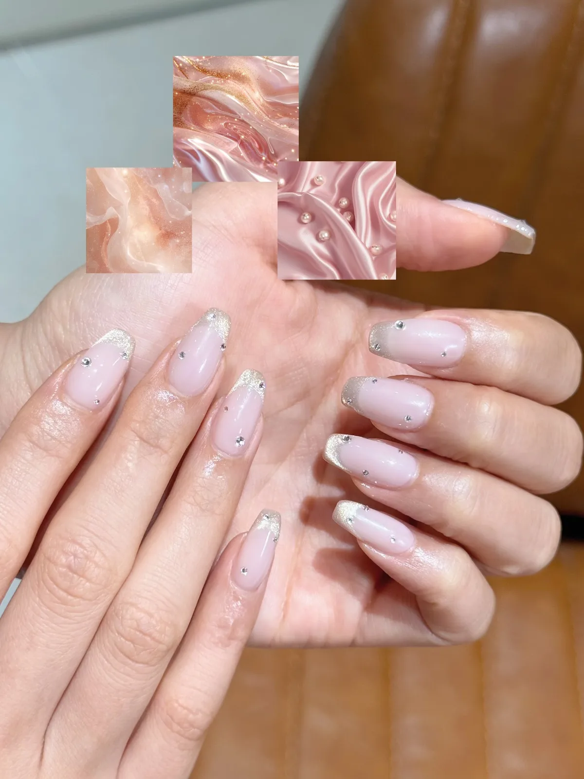 French tip kim tuyến ngọc trai